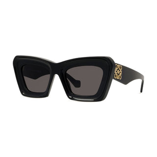 LOEWE LW40145I women Black Cat Eye Sunglasses