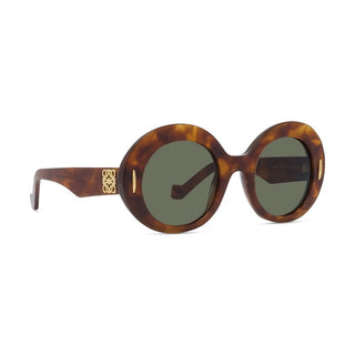 LOEWE LW40146I women Havana Oval Sunglasses