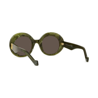 LOEWE LW40146I women Green Oval Sunglasses