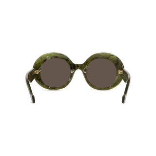 LOEWE LW40146I women Green Oval Sunglasses