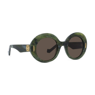 LOEWE LW40146I women Green Oval Sunglasses