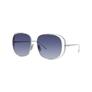 LOEWE LW40148U women Silver Rectangle Sunglasses