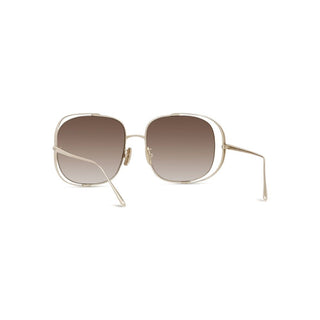 LOEWE LW40148U women Gold Rectangle Sunglasses