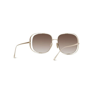 LOEWE LW40148U women Gold Rectangle Sunglasses