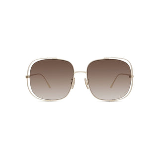 LOEWE LW40148U women Gold Rectangle Sunglasses