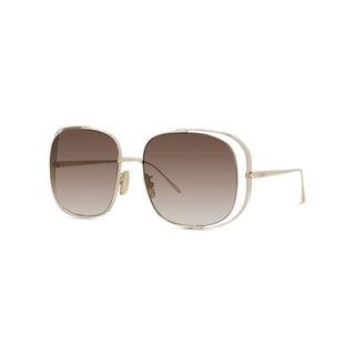 LOEWE LW40148U women Gold Rectangle Sunglasses