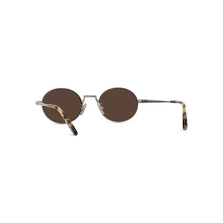 LOEWE Slim LW40151U men Silver Oval Sunglasses