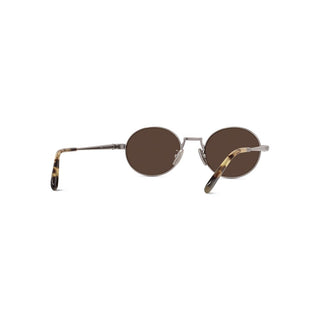 LOEWE Slim LW40151U men Silver Oval Sunglasses