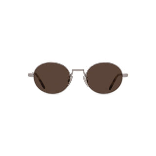 LOEWE Slim LW40151U men Silver Oval Sunglasses