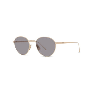 LOEWE Slim LW40152U men Gold Round Sunglasses