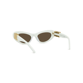 LOEWE Slim LW40156U women White Oval Sunglasses