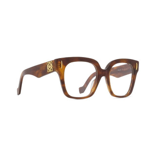 LOEWE LW50069I women Havana Geometric Eyeglasses