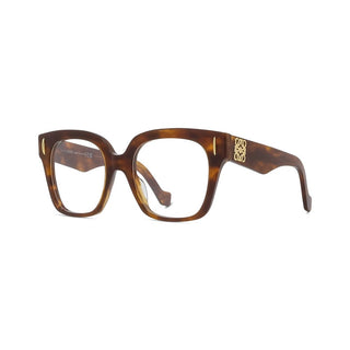 LOEWE LW50069I women Havana Geometric Eyeglasses