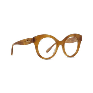 LOEWE LW50074F unisex Havana Pantos Eyeglasses