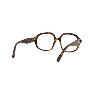 LOEWE LW50080I women Havana Geometric Eyeglasses