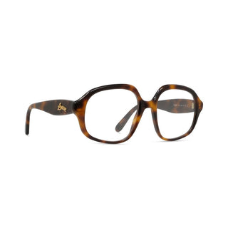 LOEWE LW50080I women Havana Geometric Eyeglasses