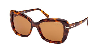 Tom Ford MAEVE FT 1008 women Havana Butterfly Sunglasses