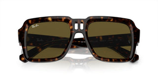 Ray-Ban MAGELLAN RB 4408 unisex Havana Squared Sunglasses