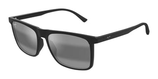 Maui Jim MAKAMAE 619 unisex Black Squared Sunglasses