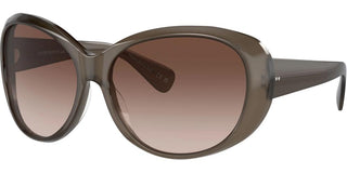 Oliver Peoples MARIDAN OV 5551SU women Grey Oval Sunglasses