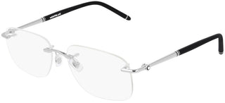 Montblanc MB0071O men Silver Geometric Eyeglasses