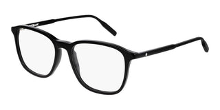 Montblanc MB0085O men Black Geometric Eyeglasses