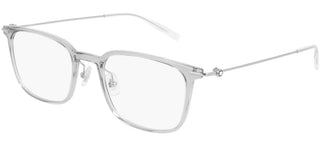 Montblanc MB0100O men Grey Geometric Eyeglasses