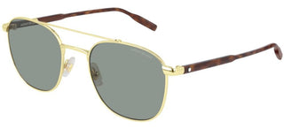 Montblanc MB0114S men Gold Pilot Sunglasses