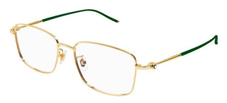 Montblanc MB0140OK men Gold Geometric Eyeglasses