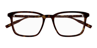 Montblanc MB0197O men Havana Squared Eyeglasses