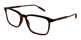 Montblanc MB0197O men Havana Squared Eyeglasses