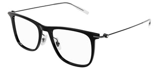 Montblanc MB0206O men Ruthenium Squared Eyeglasses