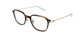 Montblanc MB0207O men Havana Squared Eyeglasses