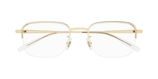 Montblanc MB0220OA men Gold Rectangle Eyeglasses