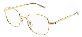 Montblanc MB0238OK men Gold Geometric Eyeglasses