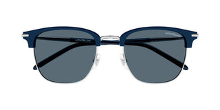 Montblanc MB0242S men Blue Squared Sunglasses