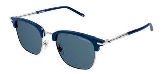 Montblanc MB0242S men Blue Squared Sunglasses