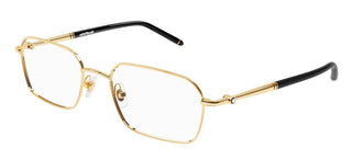 Montblanc MB0245O men Gold Geometric Eyeglasses