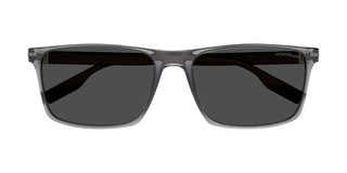 Montblanc MB0249S men Grey Geometric Sunglasses