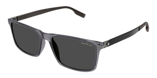 Montblanc MB0249S men Grey Geometric Sunglasses