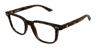 Montblanc MB0256O men Havana Squared Eyeglasses