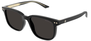 Montblanc MB0258SA men Black Squared Sunglasses