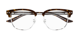 Montblanc MB0259OK men Havana Squared Eyeglasses