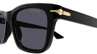 Montblanc MB0263S men Black Squared Sunglasses