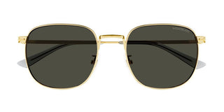 Montblanc MB0265S men Gold Squared Sunglasses