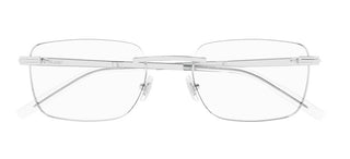 Montblanc MB0279O men Silver Geometric Eyeglasses