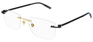 Montblanc MB0281O men Black Geometric Eyeglasses