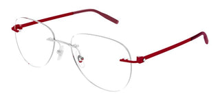 Montblanc MB0283O men Red Pilot Eyeglasses