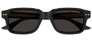 Montblanc MB0286S men Black Squared Sunglasses