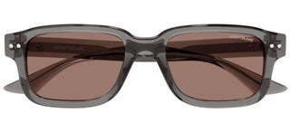 Montblanc MB0286S men Grey Squared Sunglasses